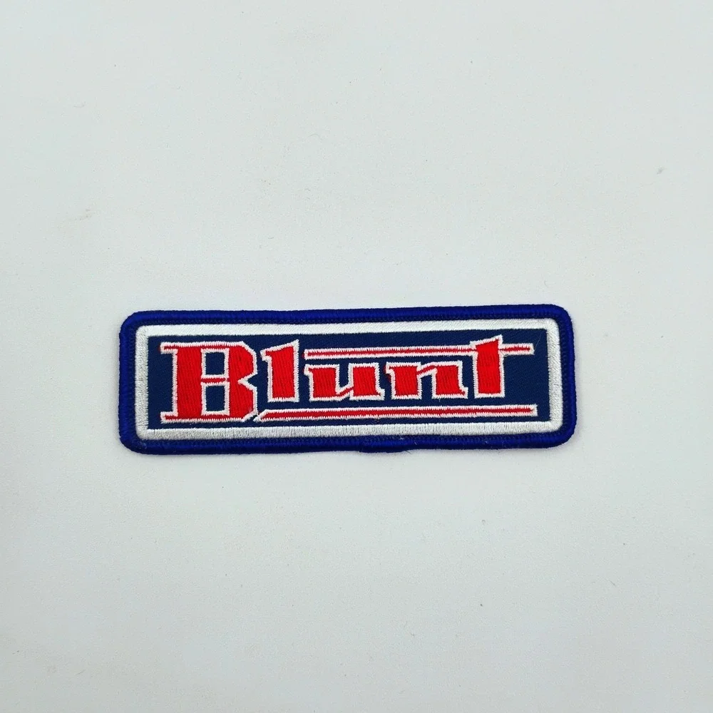 Blunt Clothing Logo Iron On Patch Vtg 1990's Y2K Streetwear Skateboarding Surf